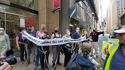 Climate Activists Occupy Wells Fargo Global Headquarters:April 25, 2022